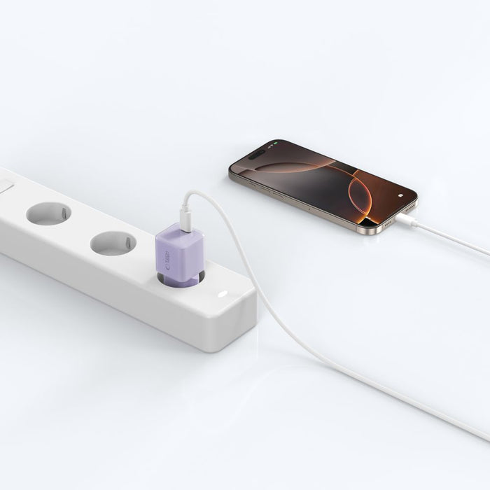 Tech-Protect NCM25 USB-C PD 25W Wall Charger - Purple