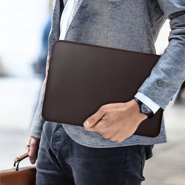 Tech-Protect Fleece Laptop Bag 13-14" - Brown