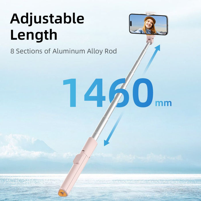 Selfie Stick Tech-Protect L09S with Tripod - Pink