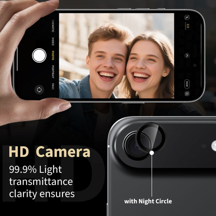 Tech-Protect Camring Fit+ Camera Cover for iPhone 17 Air - Black