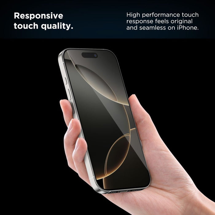 Tech-Protect Quick Set+ 2-pack tempered glass for iPhone 17 Air - black