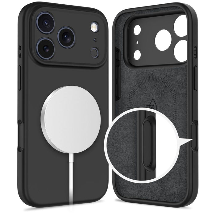 Tech-Protect Silicone MagSafe Case for iPhone 17 Pro - Black
