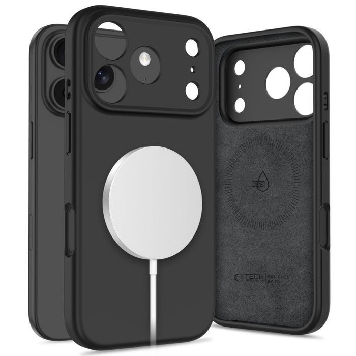 Tech-Protect Silicone MagSafe Case for iPhone 17 Pro - Black