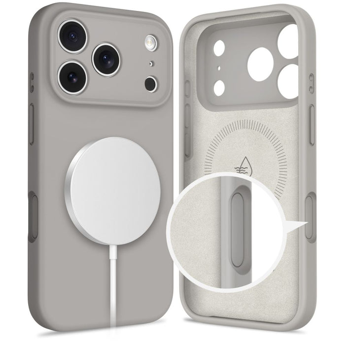 Tech-Protect Silicone MagSafe Case for iPhone 17 Pro Max - Gray