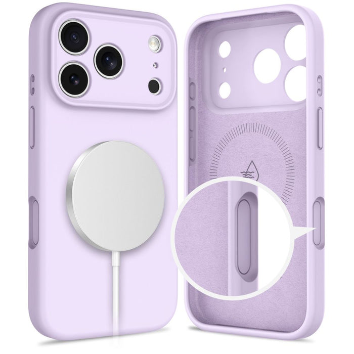 Tech-Protect Silicone MagSafe Case for iPhone 17 Pro Max - Purple