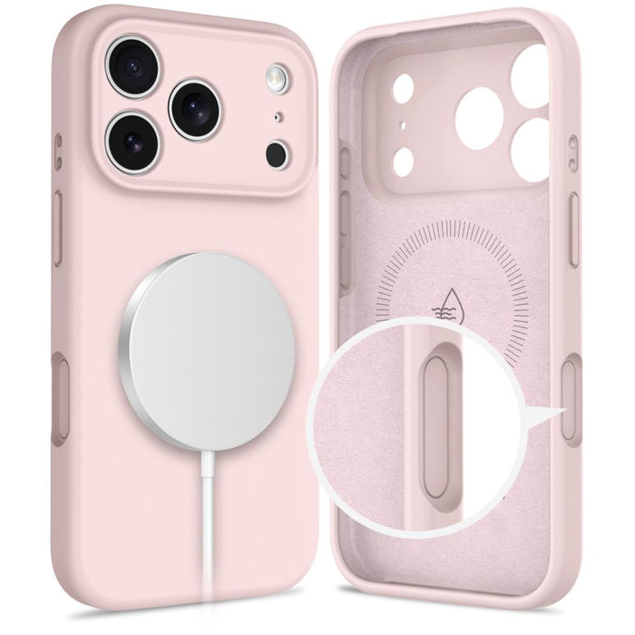 Tech-Protect Silicone MagSafe Case for iPhone 17 Pro Max - Pink