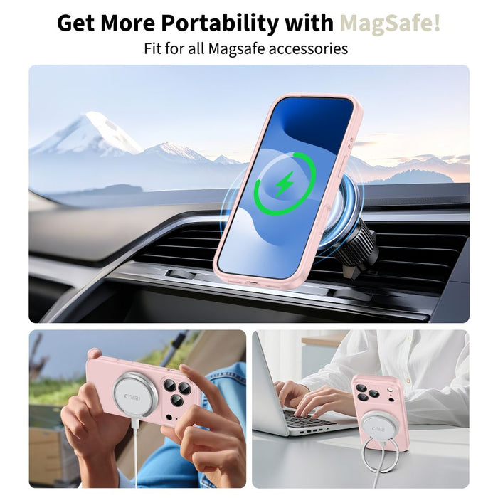 Tech-Protect Silicone MagSafe Case for iPhone 17 Pro Max - Pink