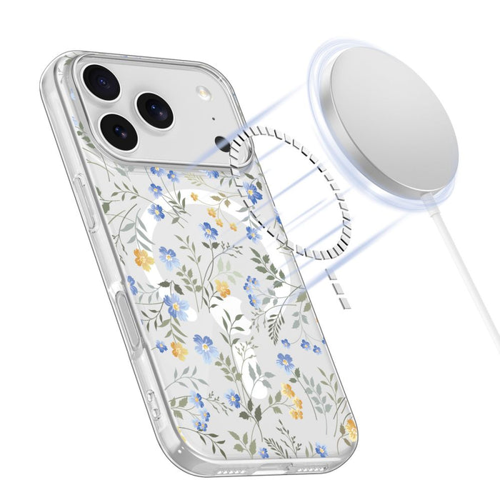 Tech-Protect FlexAir MagSafe Case for iPhone 17 Pro Max - Daisies with Leaves