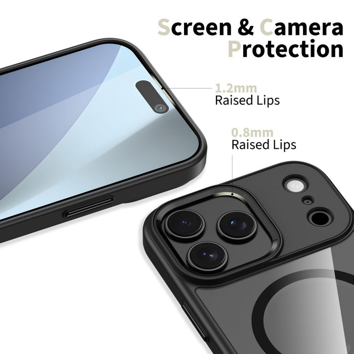 Tech-Protect MagMat MagSafe Case for iPhone 17 Pro Max - Clear Black