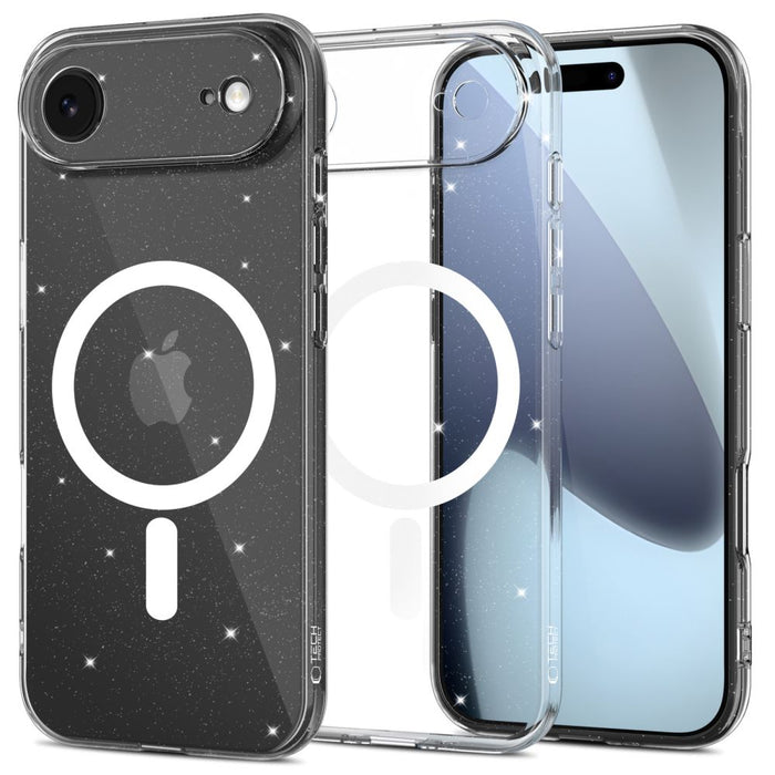 Tech-Protect FlexAir MagSafe Case for iPhone 17 Air - Clear Glitter