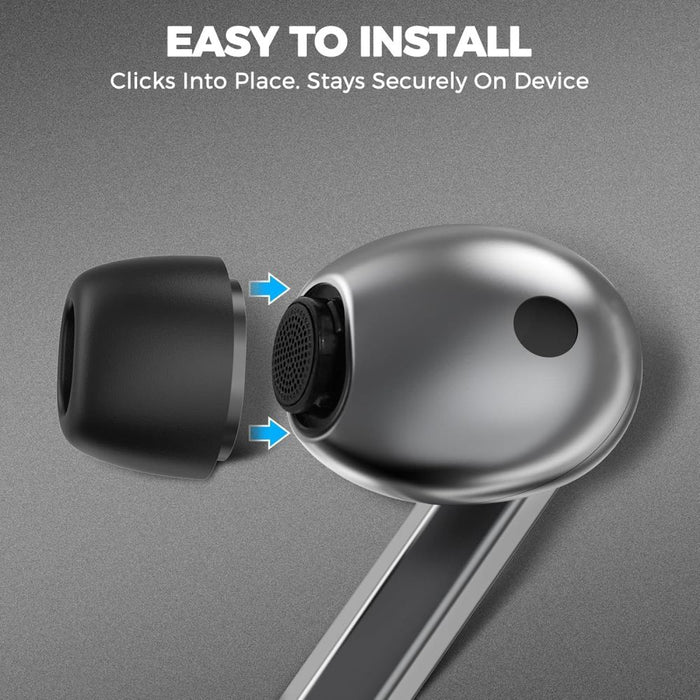 Tech-Protect Ear Tips for Samsung Galaxy Buds 3 Pro in sizes S / M / L - black (3 pcs.)