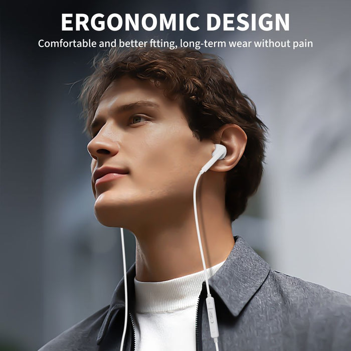 Tech-Protect Ultraboost Core G2 Mini Jack Headphones - White