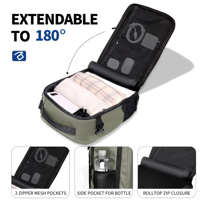 Tech-Protect Defender S50 Backpack for Ryanair &amp; Wizzar, 20L Laptop - Olive