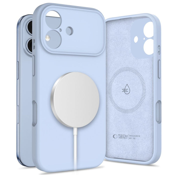 Tech-Protect Silicone MagSafe Case for iPhone 17 - Blue