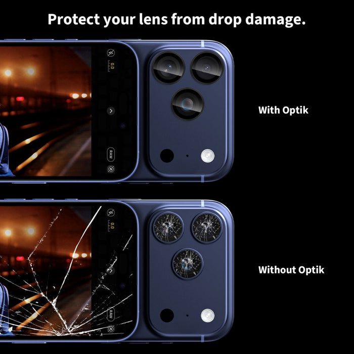 Tech-Protect Camring Fit+ Camera Cover for iPhone 14 Pro / Max / 15 Pro / Max / 16 Pro / Max / 17 Pro / Max - Orange