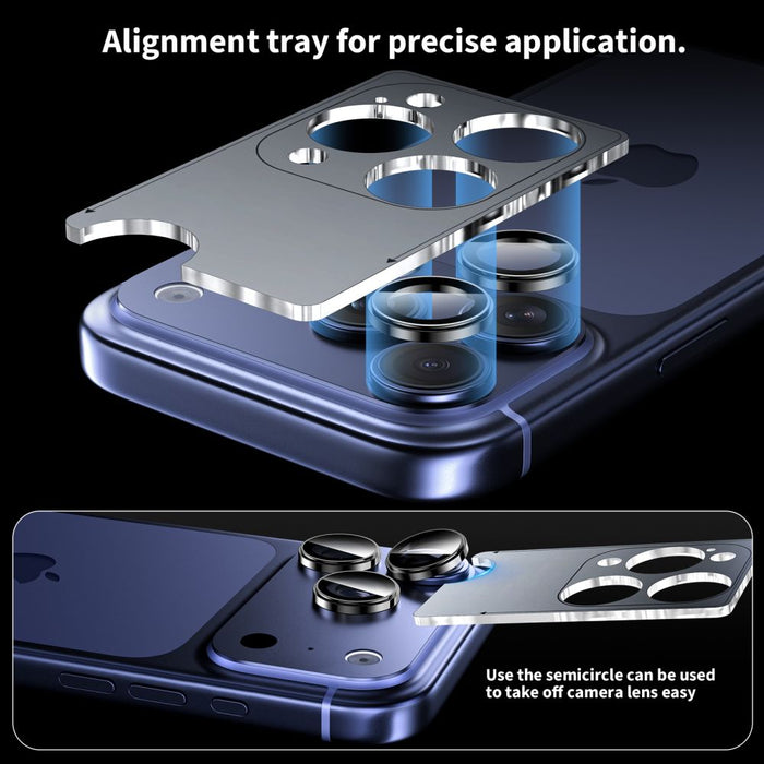 Tech-Protect Camring Fit+ Camera Cover for iPhone 14 Pro / Max / 15 Pro / Max / 16 Pro / Max / 17 Pro / Max - Silver