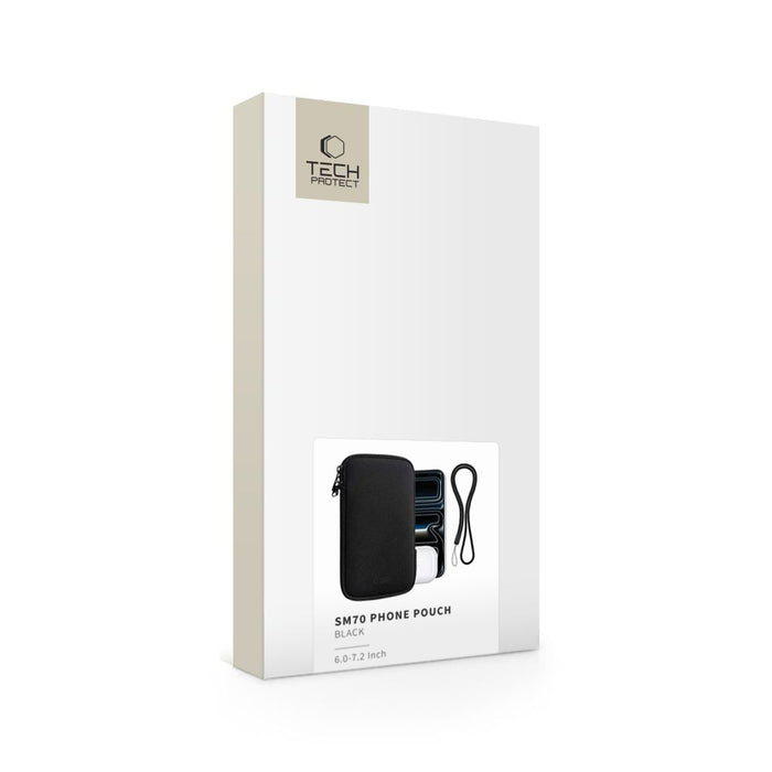 Tech-Protect SM70 case for 6.0"-7.2" smartphones - black