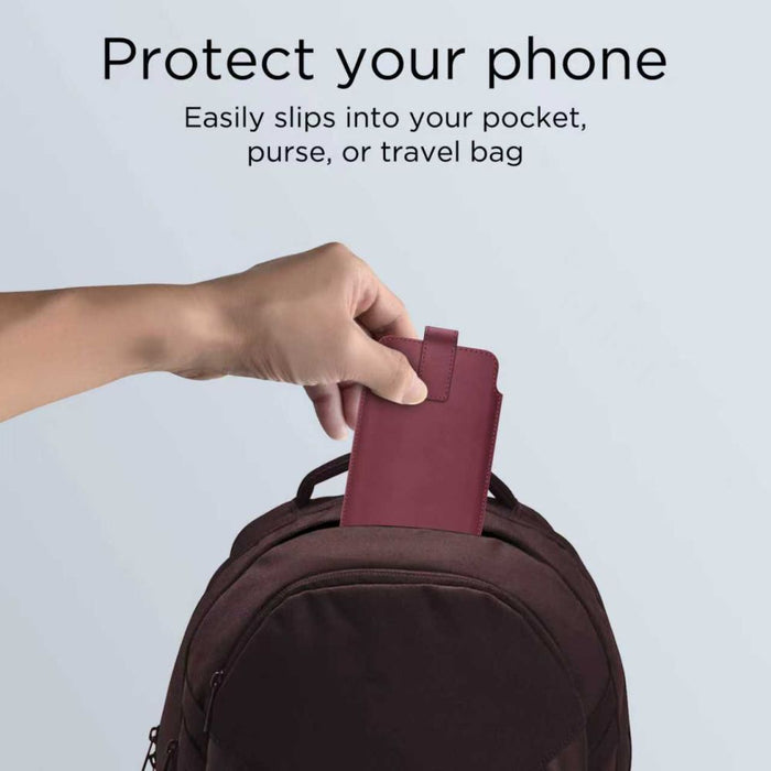 Tech-Protect SM65 case for 6.0-6.9" smartphones - burgundy