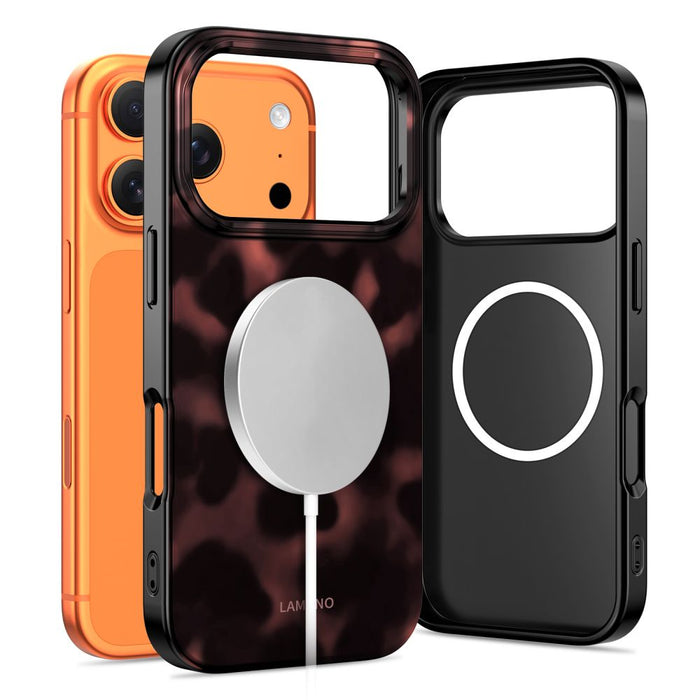 Tech-Protect Lamano MagSafe case for iPhone 17 Pro - black and red