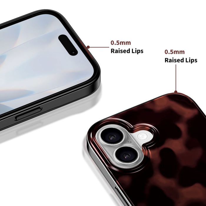 Tech-Protect Lamano MagSafe case for iPhone 16 - black and red