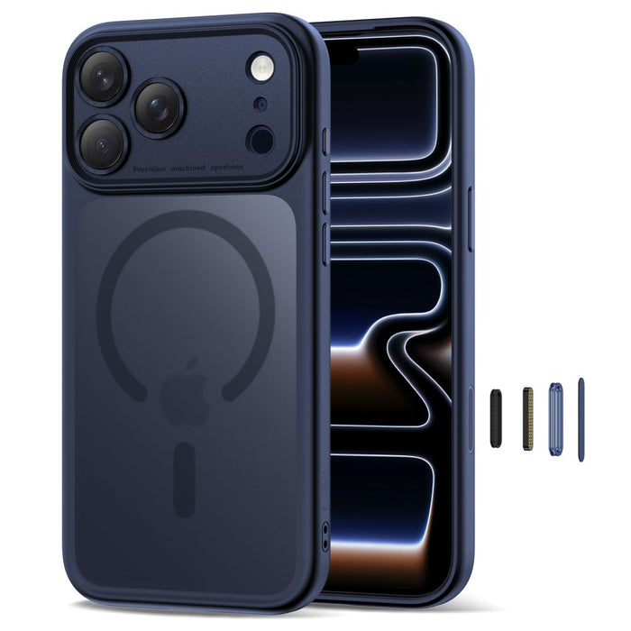 Tech-Protect Magpeak Magsafe CC Case for iPhone 17 Pro - Matte Navy Blue