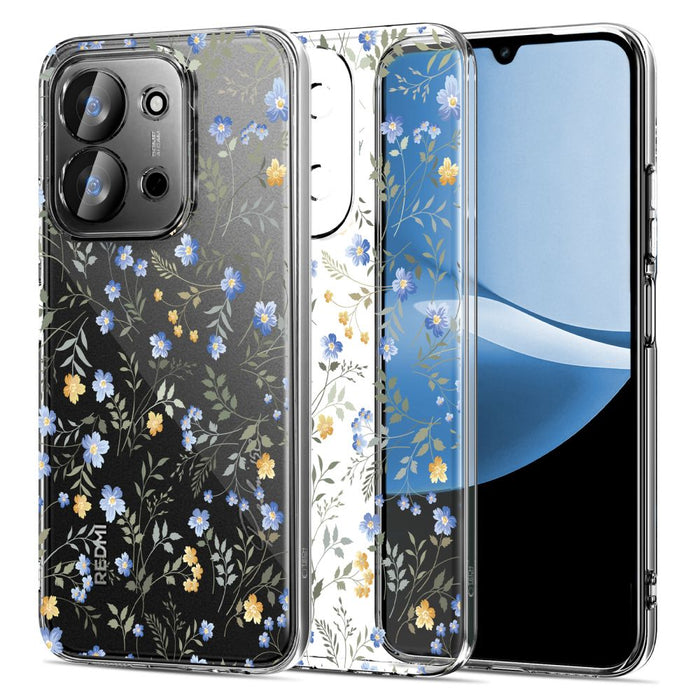 Tech-Protect FlexAir Case for Xiaomi Redmi 15C 173mm / Poco 85C 173mm - Daisies with Leaves