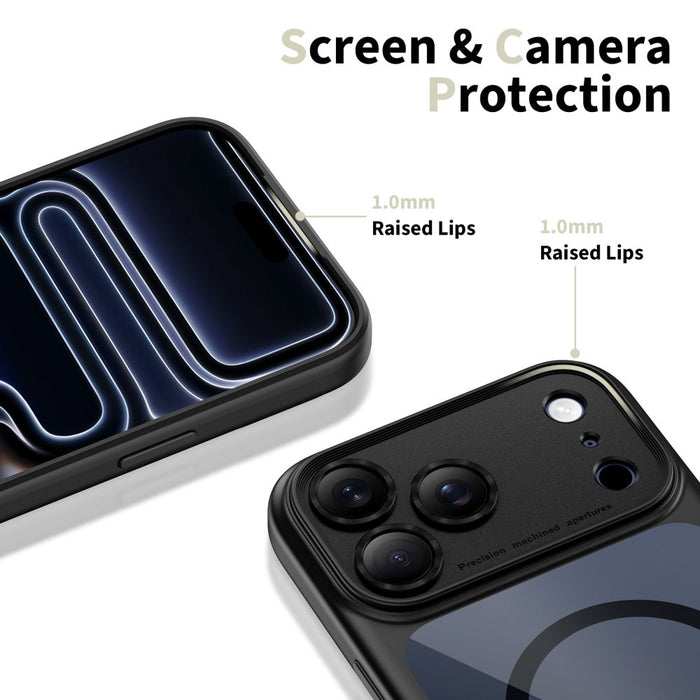 Tech-Protect Magpeak Magsafe CC Case for iPhone 17 Pro Max - Clear Black