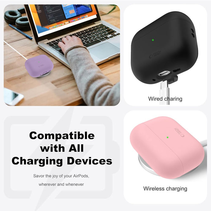Tech-Protect Silicone Case for AirPods Pro 3 - Pink