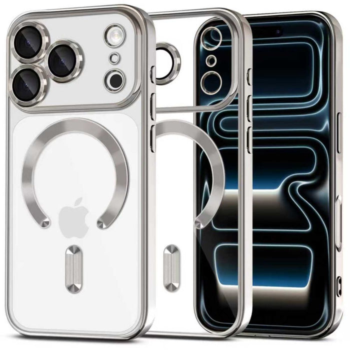 Tech-Protect MagFlex MagSafe case for iPhone 17 Pro - transparent silver
