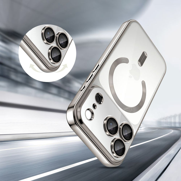 Tech-Protect MagFlex MagSafe case for iPhone 17 Pro - transparent silver