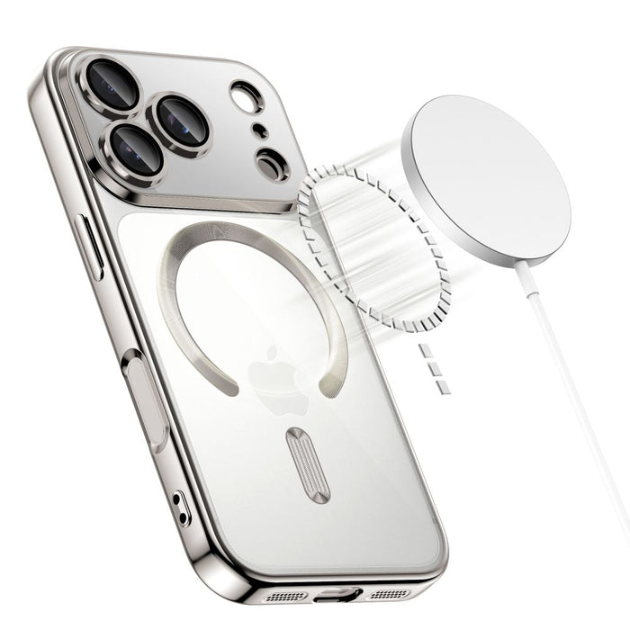 Tech-Protect MagFlex MagSafe case for iPhone 17 Pro - transparent silver