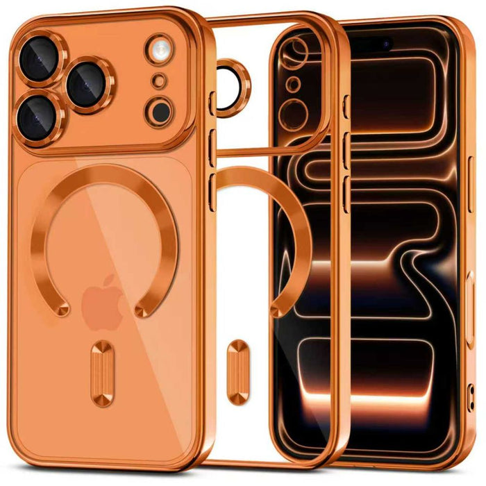 Tech-Protect MagFlex MagSafe Case for iPhone 17 Pro - Transparent Orange