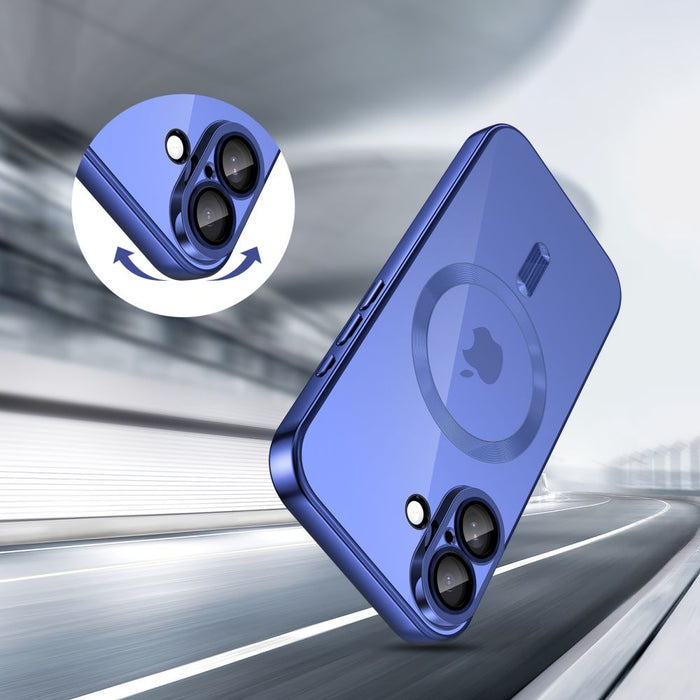 Tech-Protect MagFlex MagSafe Case for iPhone 17 - Clear Navy Blue