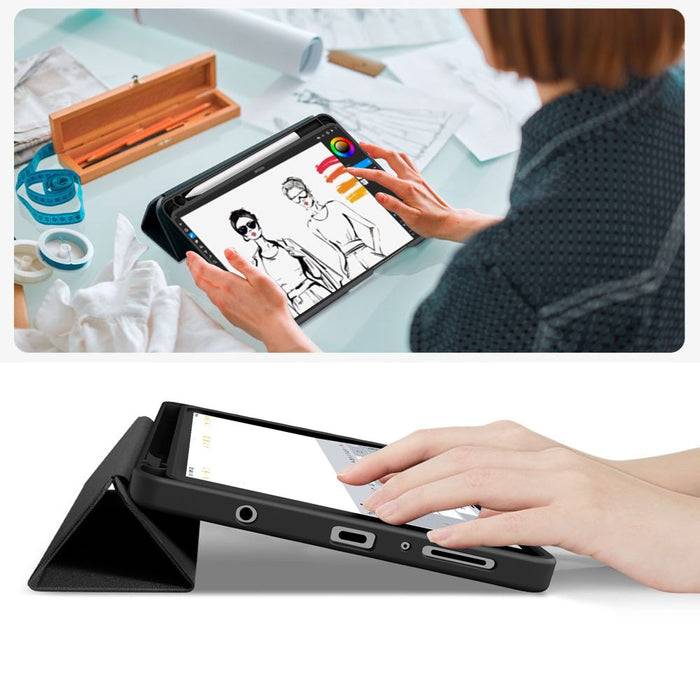 TechProtect SmartCase Pen Case for Samsung Galaxy Tab A9 / A11 8.7 X110 / X115 / X133 / X135 - Black