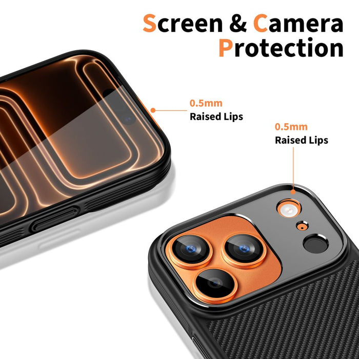 Tech-Protect Kevlar Aramid MagSafe case for iPhone 17 Pro Max - black