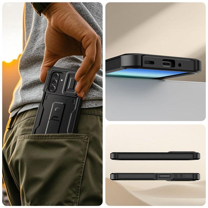 Tech-Protect Kevlar Cam+ Case for Samsung Galaxy A17 4G / 5G - Black