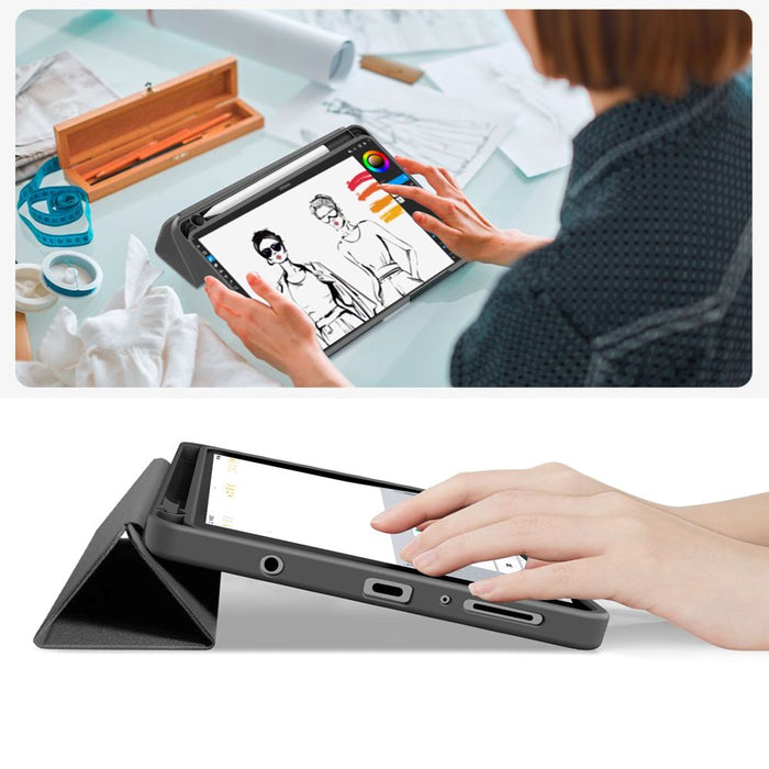 Tech-Protect SC Pen Canvas Case for Samsung Galaxy Tab A9 / A11 8.7 X110 / X115 / X133 / X135 - Gray