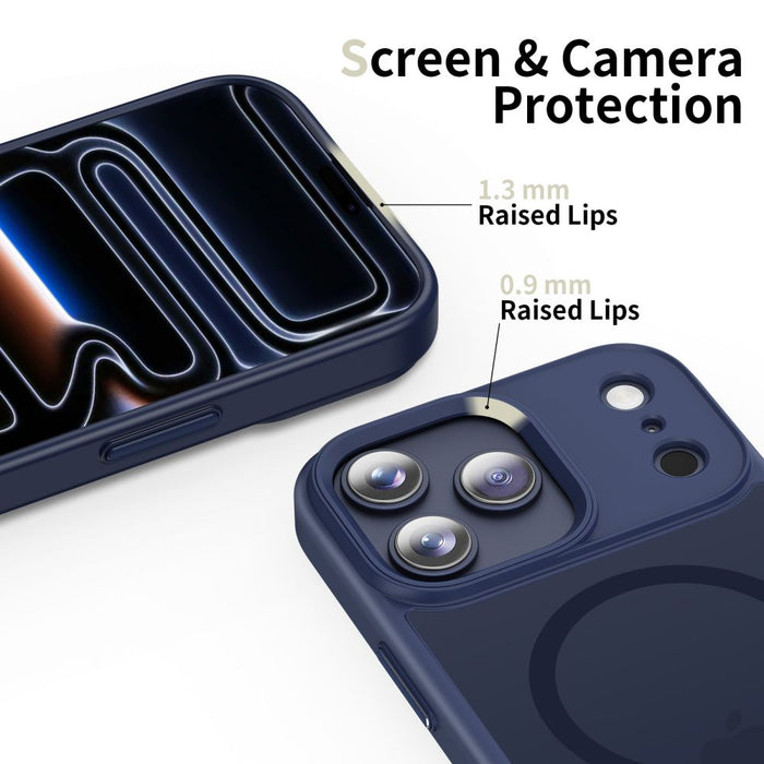 Tech-Protect MagMat MagSafe Case for iPhone 17 Pro Max - Navy Blue