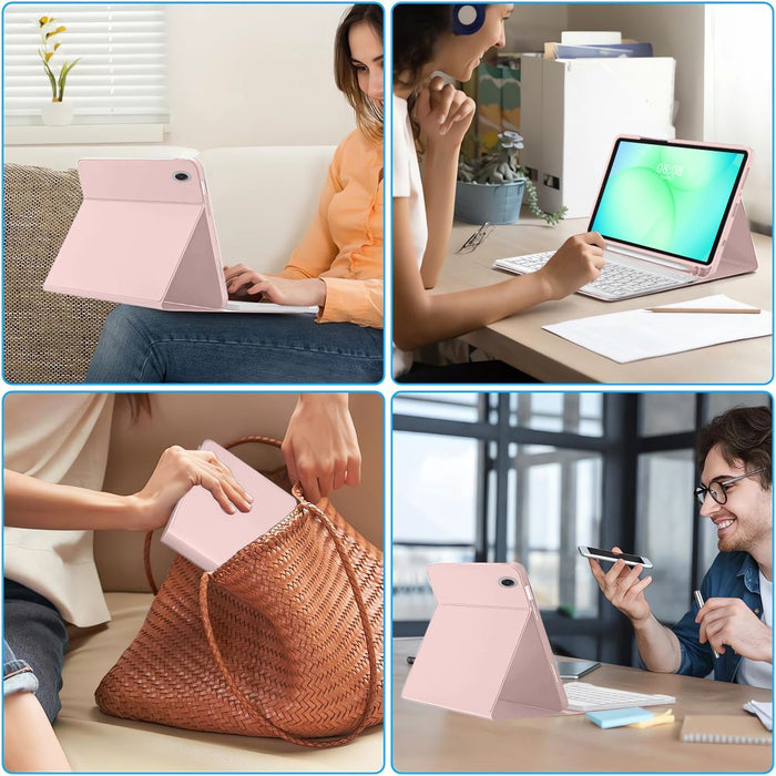 Tech-Protect SC Pen Case for Samsung Galaxy Tab A9 / A11 8.7 X110 / X115 / X133 / X135 - Pink