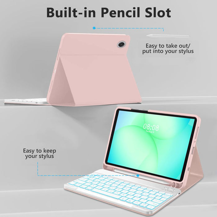 Tech-Protect SC Pen Case for Samsung Galaxy Tab A9 / A11 8.7 X110 / X115 / X133 / X135 - Pink