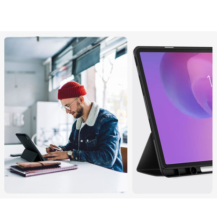 TechProtect SmartCase Pen case for Lenovo Idea Tab Plus 12.1 TB-361 - black