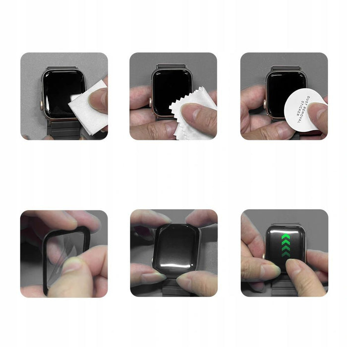 Tech-Protect Glass Flex+ 2-pack for Apple Watch 40mm - Black