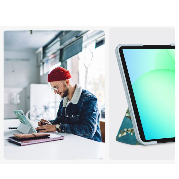 TechProtect SmartCase for Samsung Galaxy Tab A9+ / A11+ Plus 11.0 X210 / X215 / X216 / X230 / X235 / X236 - Blue and White