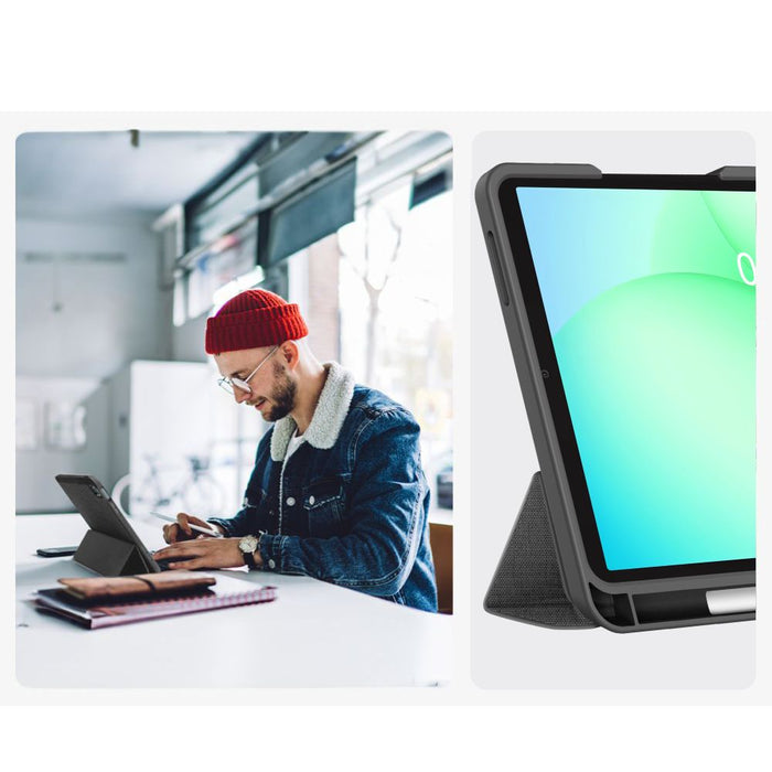 Tech-Protect SC Pen Canvas Case for Samsung Galaxy Tab A9+ / A11+ Plus 11.0 X210 / X215 / X216 / X230 / X235 / X236 - Gray