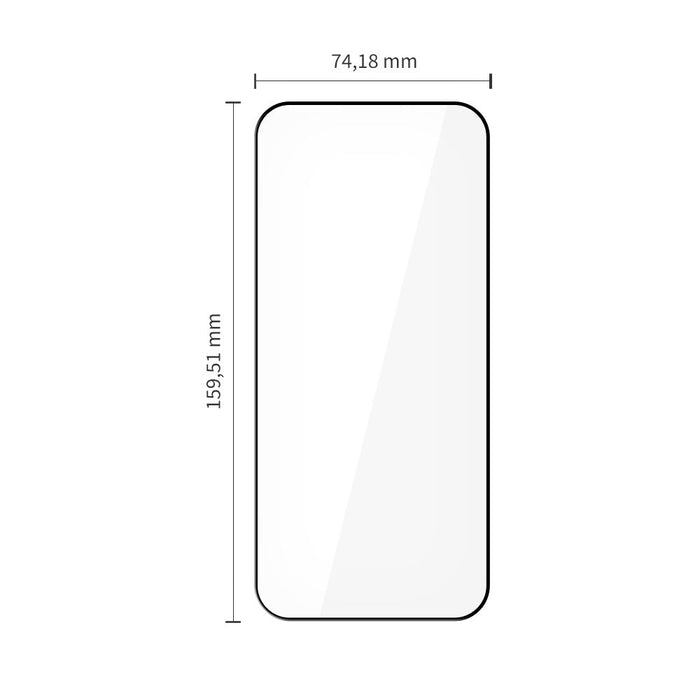 Tech-Protect Glass Fit+ 2-pack for Xiaomi Poco F8 Pro Ultra - black