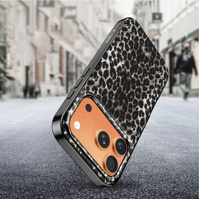 Tech-Protect Lamano MagSafe case for iPhone 17 Pro - black and brown