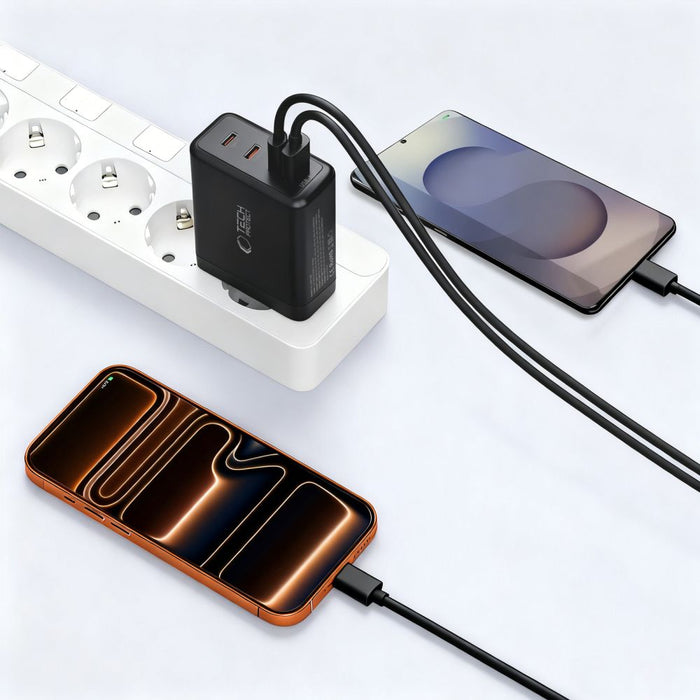 Tech-Protect NC120W-GAN 4-Port 120W Wall Charger - Black
