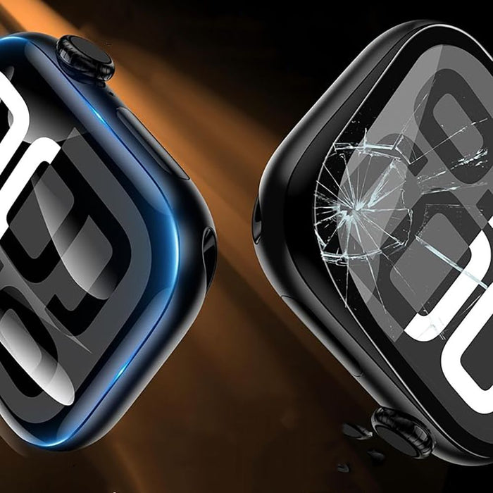Tech-Protect Easy Set Flex+ 3-Pack Tempered Glass for Apple Watch 44mm - Black