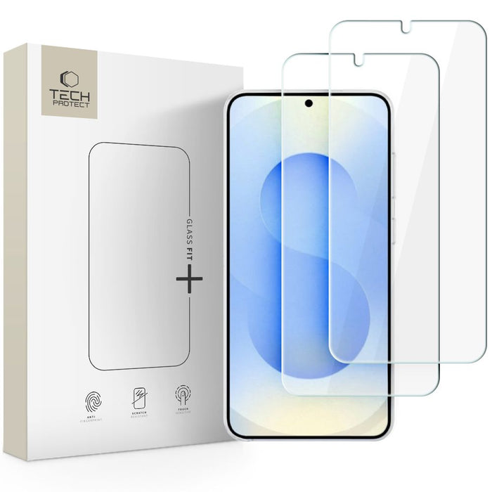 TECH-PROTECT GLASS FIT+ 2-Pack Tempered Glass for Samsung Galaxy S26+