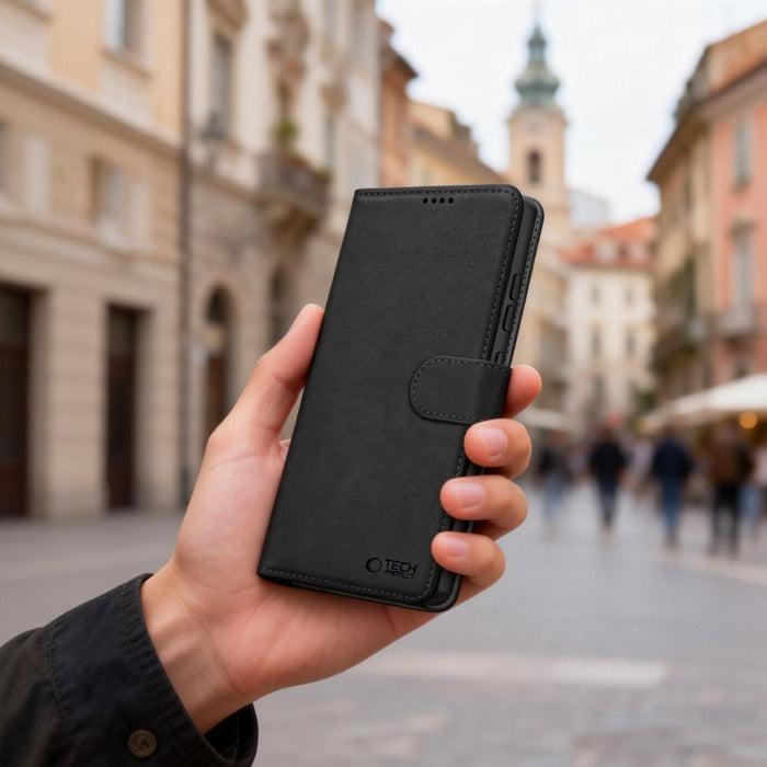 Tech-Protect Wallet Case for Samsung Galaxy S26+ - Black